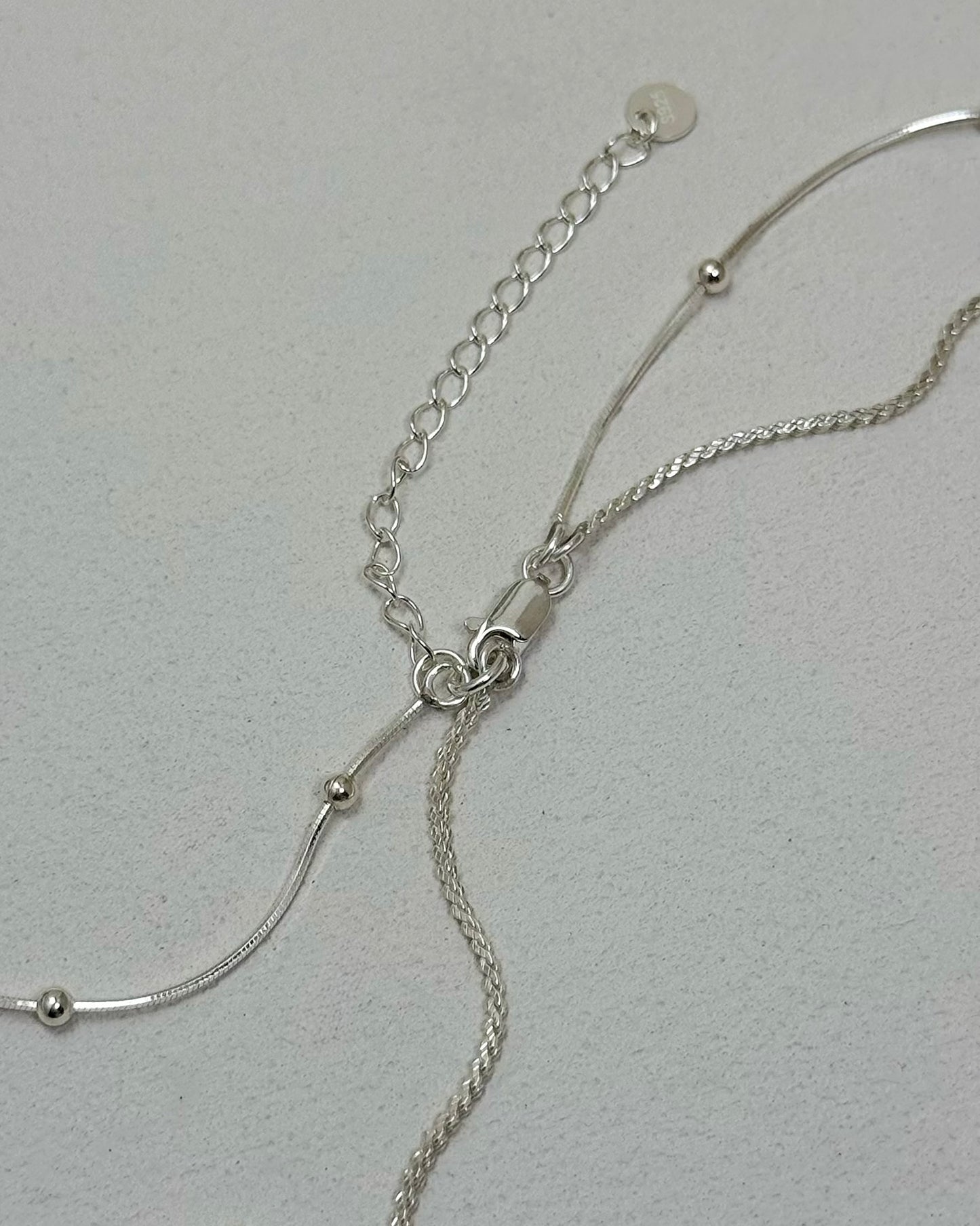 ARIA Beaded Snake Chain Layered Necklace