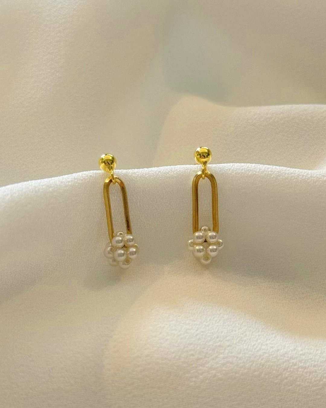 CELESTE Beaded Knot Earrings
