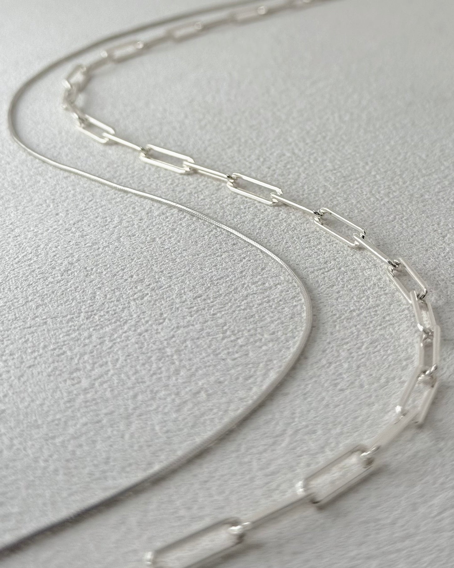 ORPHIA Paperclip Layered Necklace
