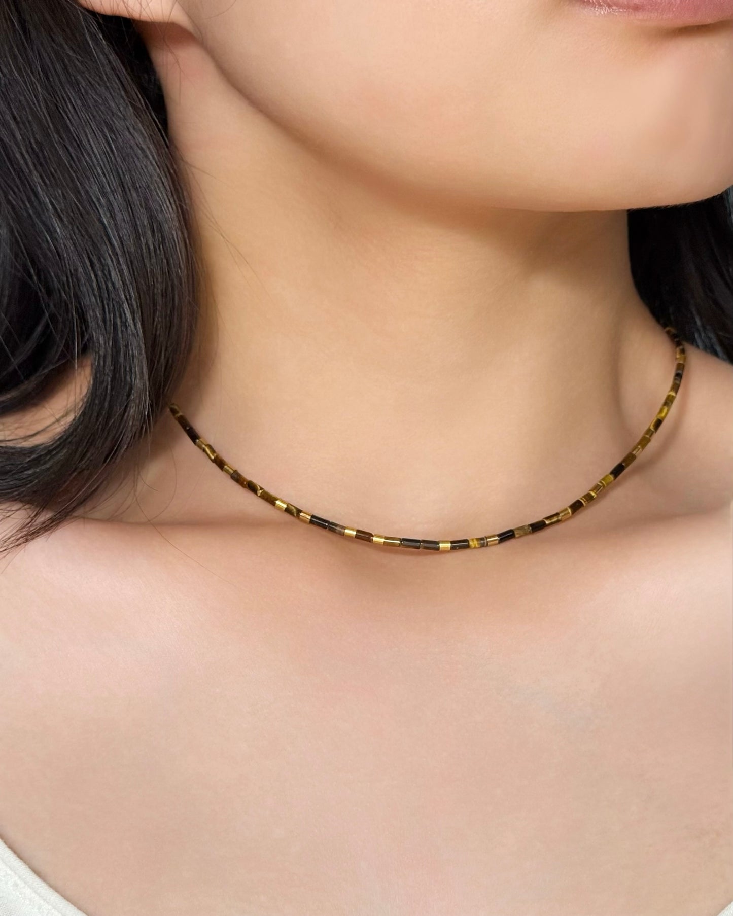 REYA Gemstone Strand Necklace