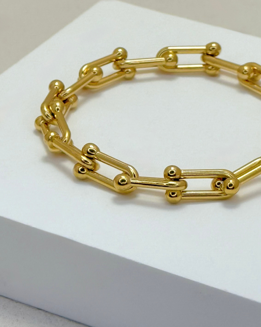 VALKYRIE Chunky Gold Chain Bracelet