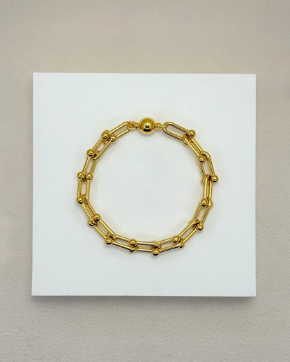 VALKYRIE Chunky Gold Chain Bracelet