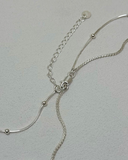 ARIA Beaded Snake Chain Layered Necklace