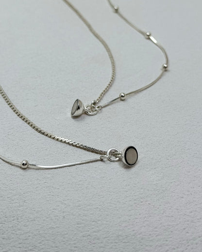 ARIA Beaded Snake Chain Layered Necklace