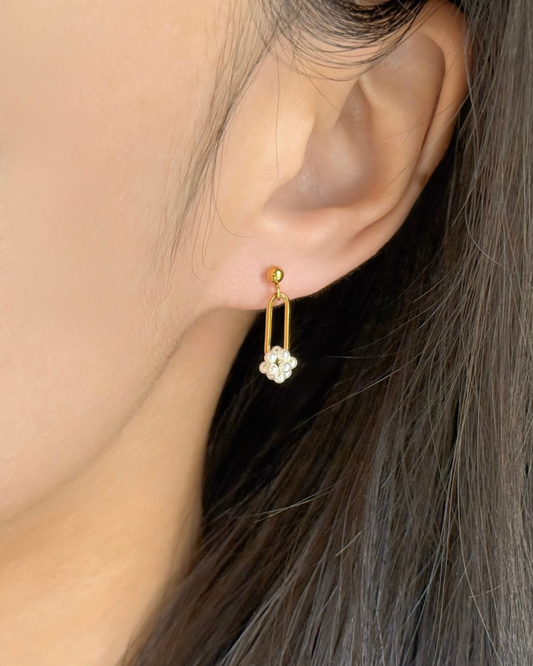 CELESTE Beaded Knot Earrings