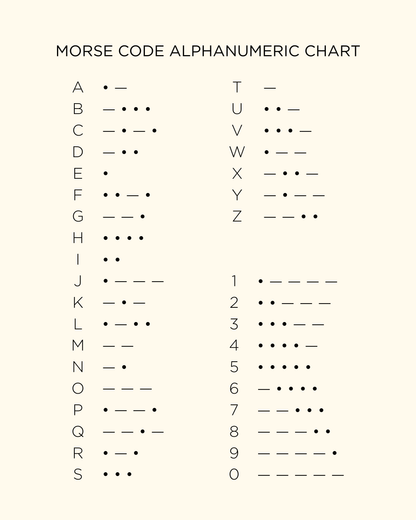 REYA Morse Code Sodalite Gemstone Necklace