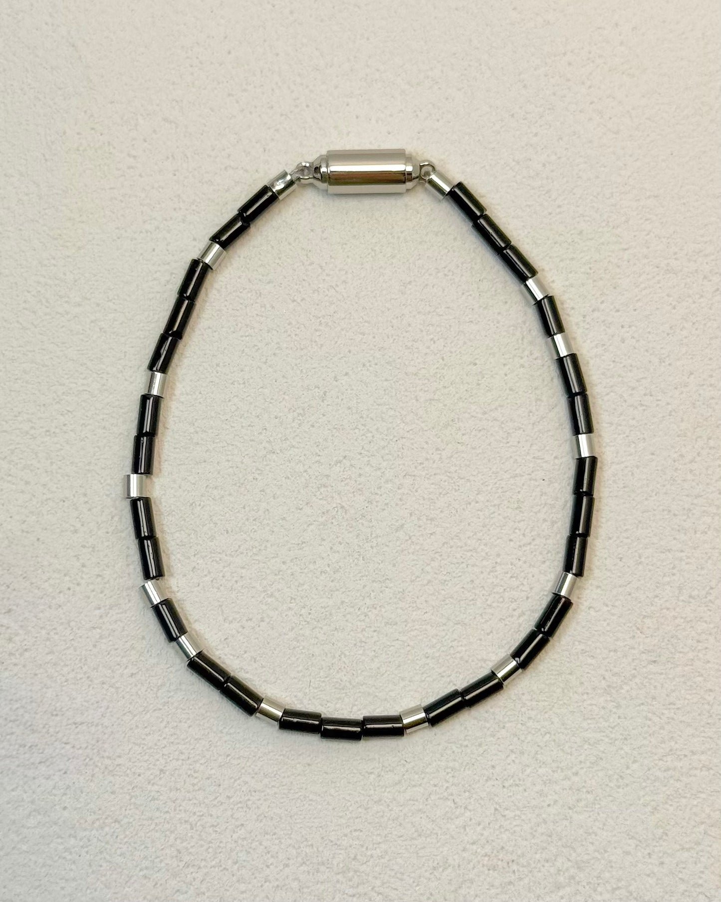 REYA Black Agate Gemstone Strand Bracelet