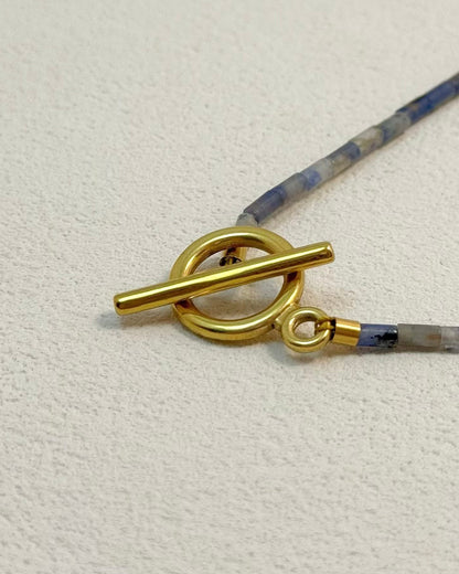 REYA Morse Code Sodalite Gemstone Bracelet